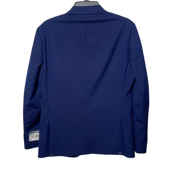 Van Heusen Men's Flex Plain Slim Fit Suit jacket bright blue, 38S $395 - Picture 3 of 10